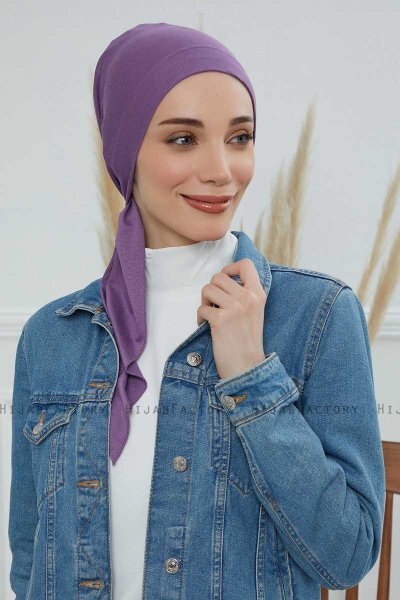 Felicia - Violet Bomull Turban