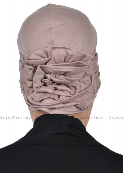 Kerstin - Taupe Bomull Turban - Ayse Turban