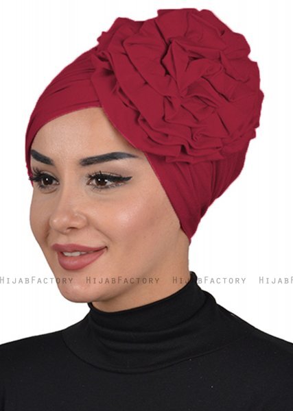 Kerstin - Bordeaux Bomull Turban - Ayse Turban