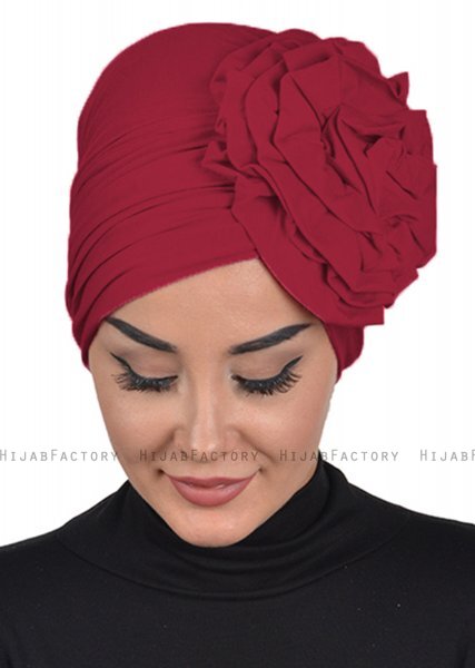 Kerstin - Bordeaux Bomull Turban - Ayse Turban