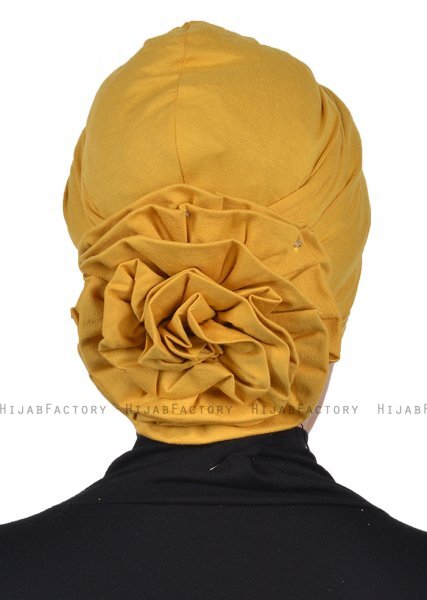 Kerstin - Senapsgul Bomull Turban - Ayse Turban