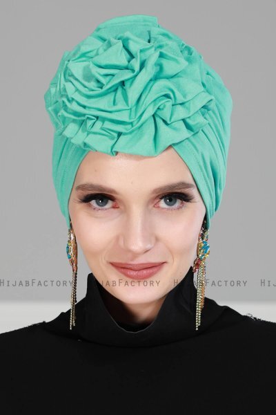 Kerstin - Turkos Bomull Turban - Ayse Turban