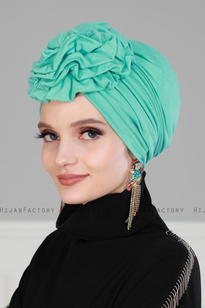 Kerstin - Turkos Bomull Turban - Ayse Turban