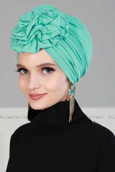 Kerstin - Turkos Bomull Turban - Ayse Turban