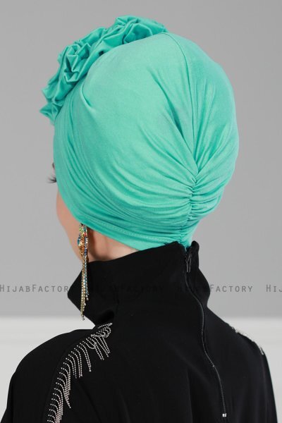 Kerstin - Turkos Bomull Turban - Ayse Turban