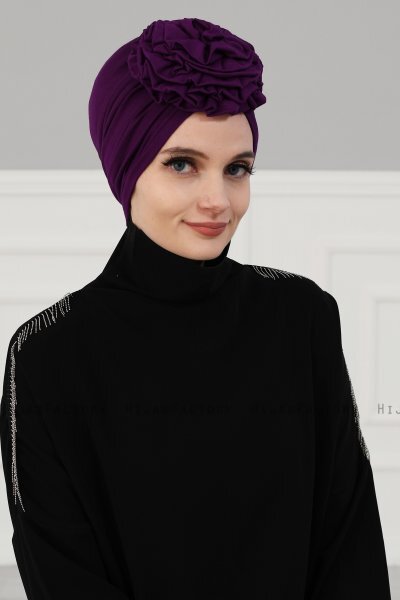 Kerstin - Lila Bomull Turban - Ayse Turban