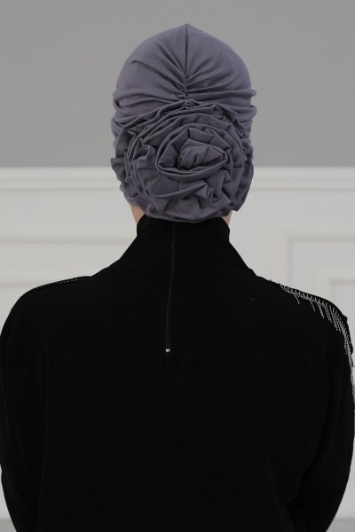 Kerstin - Grå Bomull Turban - Ayse Turban