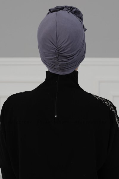 Kerstin - Grå Bomull Turban - Ayse Turban