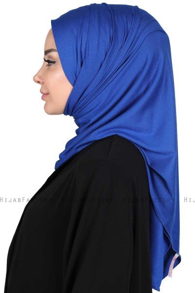 Sigrid - Blå Bomull Hijab - Ayse Turban