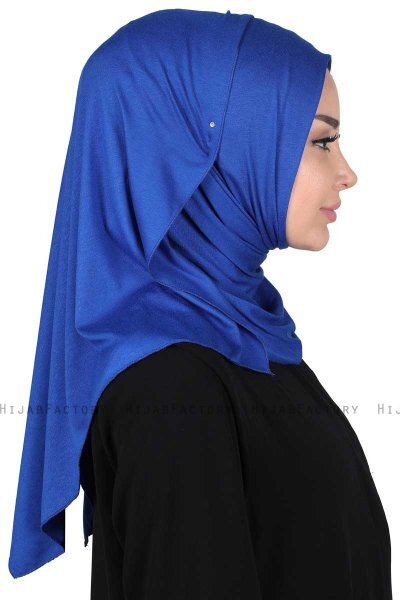 Sigrid - Blå Bomull Hijab - Ayse Turban