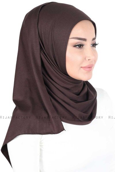 Sigrid - Brun Bomull Hijab - Ayse Turban