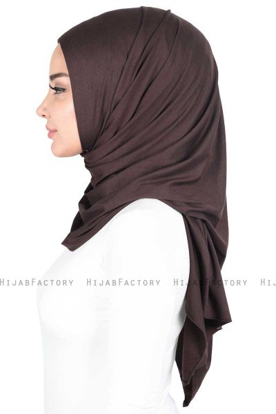 Sigrid - Brun Bomull Hijab - Ayse Turban