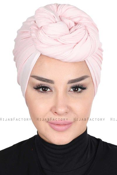 Sigrid - Gammelrosa Bomull Hijab - Ayse Turban