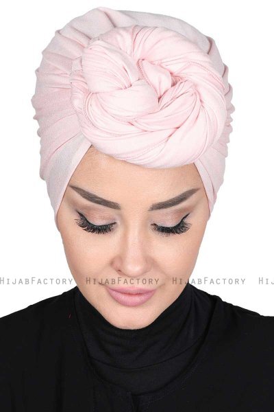 Sigrid - Gammelrosa Bomull Hijab - Ayse Turban