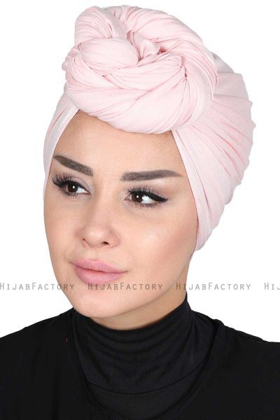 Sigrid - Gammelrosa Bomull Hijab - Ayse Turban