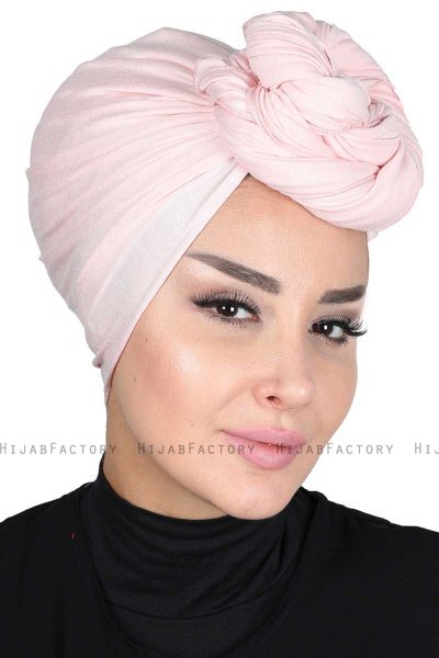 Sigrid - Gammelrosa Bomull Hijab - Ayse Turban
