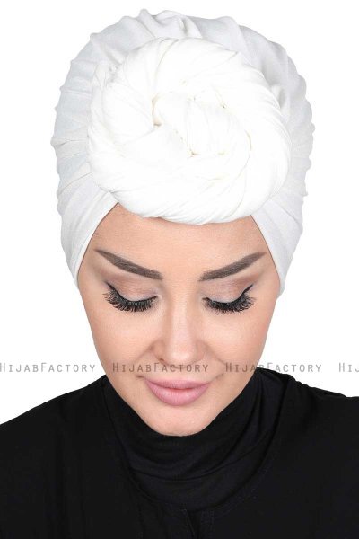 Sigrid - Creme Bomull Hijab - Ayse Turban