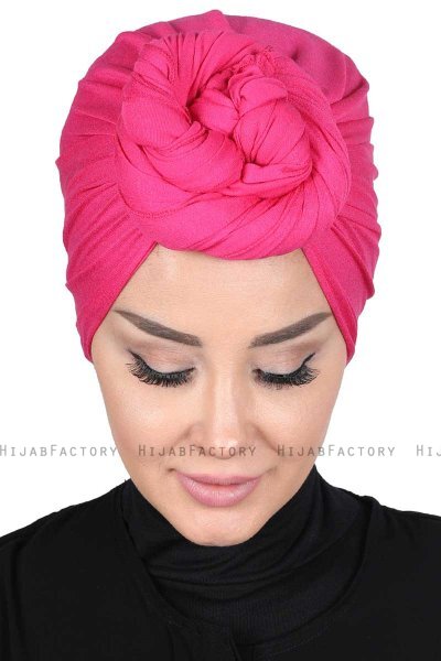 Sigrid - Fuchsia Bomull Hijab - Ayse Turban