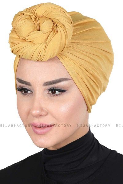 Sigrid - Senapsgul Bomull Hijab - Ayse Turban