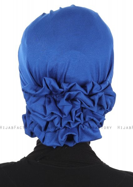 Monica - Blå Bomull Turban - Ayse Turban