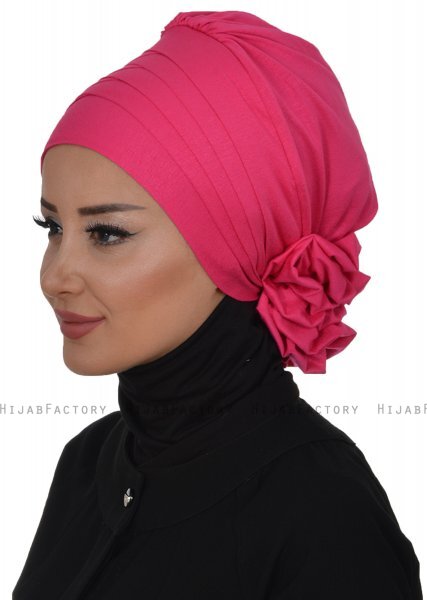 Monica - Fuchsia Bomull Turban - Ayse Turban