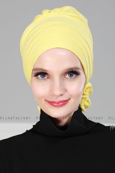 Monica - Gul Bomull Turban - Ayse Turban