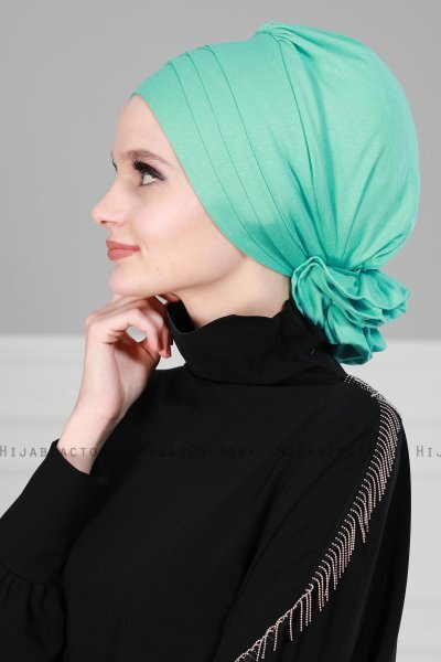 Monica - Turkos Bomull Turban - Ayse Turban