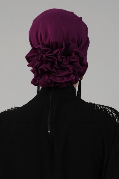 Monica - Lila Bomull Turban - Ayse Turban