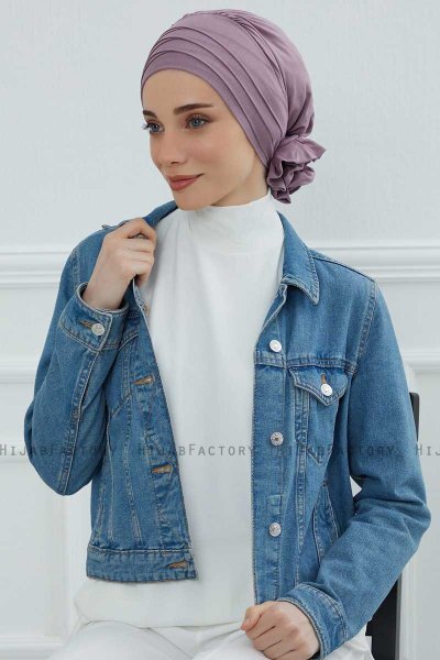 Monica - Lilac Bomull Turban