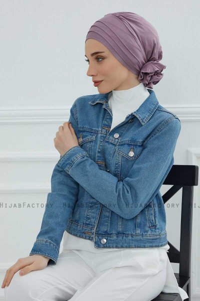 Monica - Lilac Bomull Turban