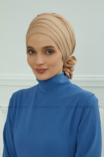 Monica - Sand Bomull Turban