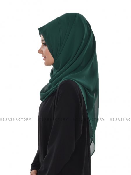Evelina - Mörkgrön Praktisk Hijab - Ayse Turban