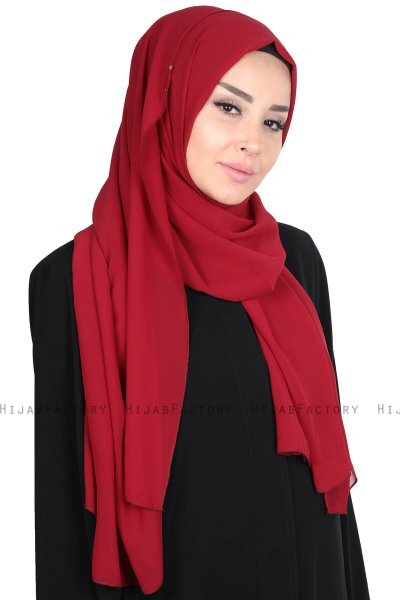 Joline - Bordeaux Premium Chiffon Hijab
