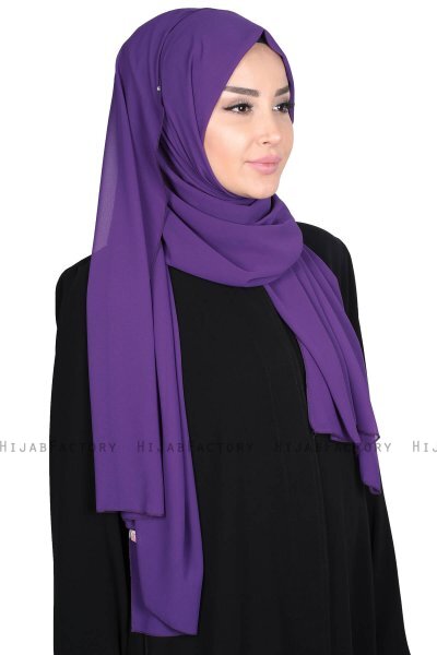 Joline - Lila Premium Chiffon Hijab