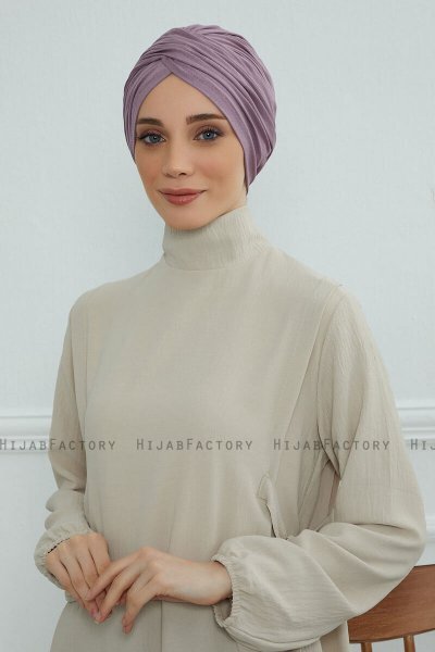 Fiona - Lilac Bomull Turban