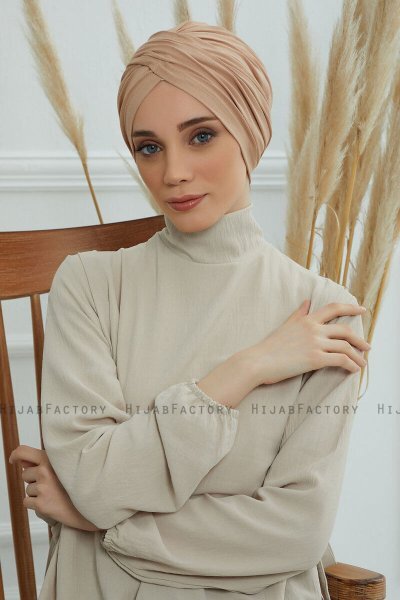 Fiona - Sand Bomull Turban