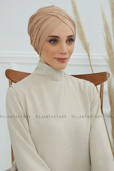 Fiona - Sand Bomull Turban