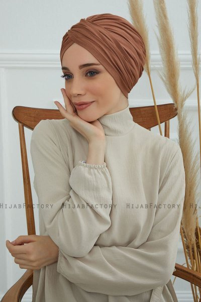 Fiona - Caramel Bomull Turban
