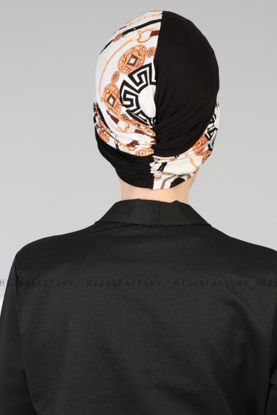 Fiona - Black Elegant Bomull Turban