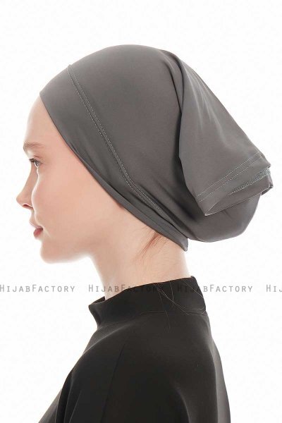 Emine - Mörkgrå Hijab Undersjal 