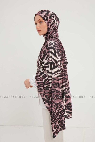 Ayten - Lila Mönstrad Hijab