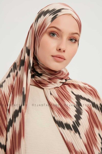 Tansu - Kanel Mönstrad Hijab