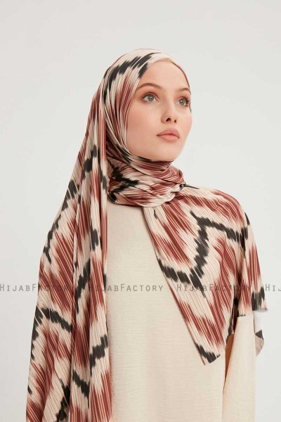 Tansu - Kanel Mönstrad Hijab