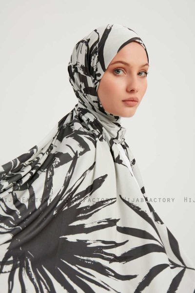 Ezmeray - Antracit Mönstrad Hijab