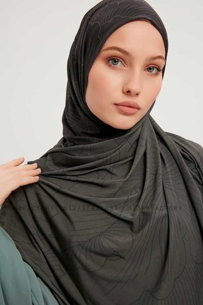 Fadime - Smoked Mönstrad Hijab