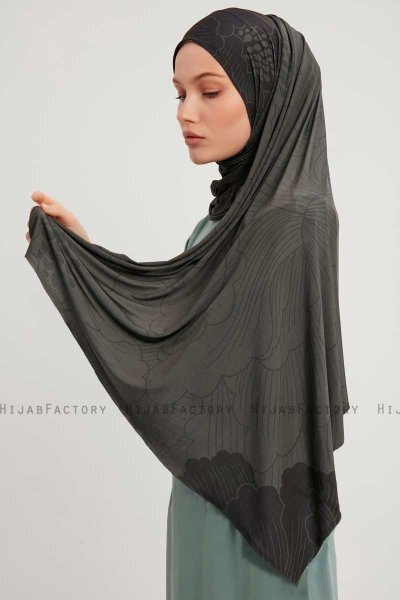 Fadime - Smoked Mönstrad Hijab