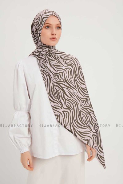 Hafiz - Beige Mönstrad Hijab