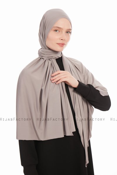 Farah - Grå Jersey Hijab