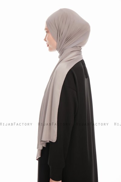 Farah - Grå Jersey Hijab
