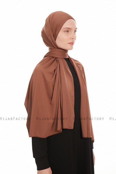 Farah - Brun Jersey Hijab